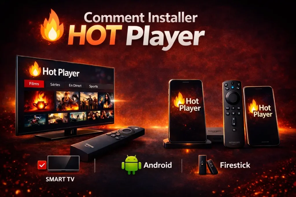 Installation de Hot Player depuis un téléphone Android vers Smart TV et Firestick – guide Hot Player 2026