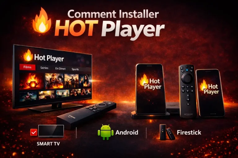 Installation de Hot Player depuis un téléphone Android vers Smart TV et Firestick – guide Hot Player 2026