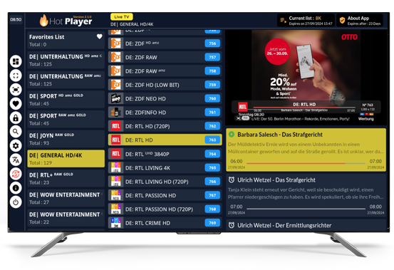 Applications IPTV recommandées
