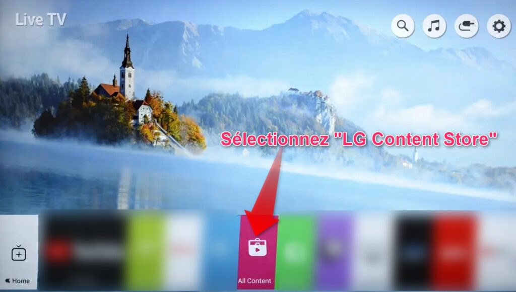 installer smart iptv sur lg tv ouvrir lg content store webos