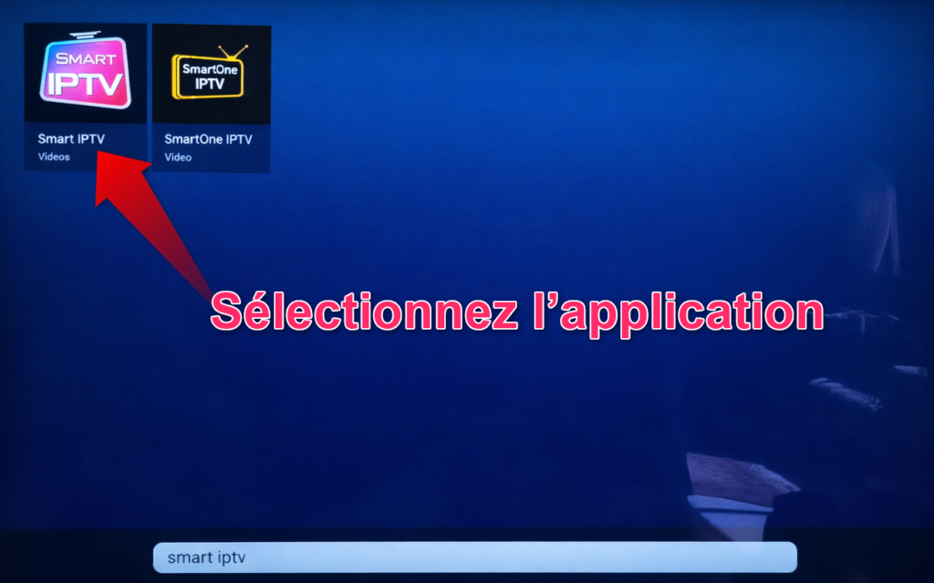 installer smart iptv sur samsung tv sélectionner l’application Smart IPTV sur Samsung TV