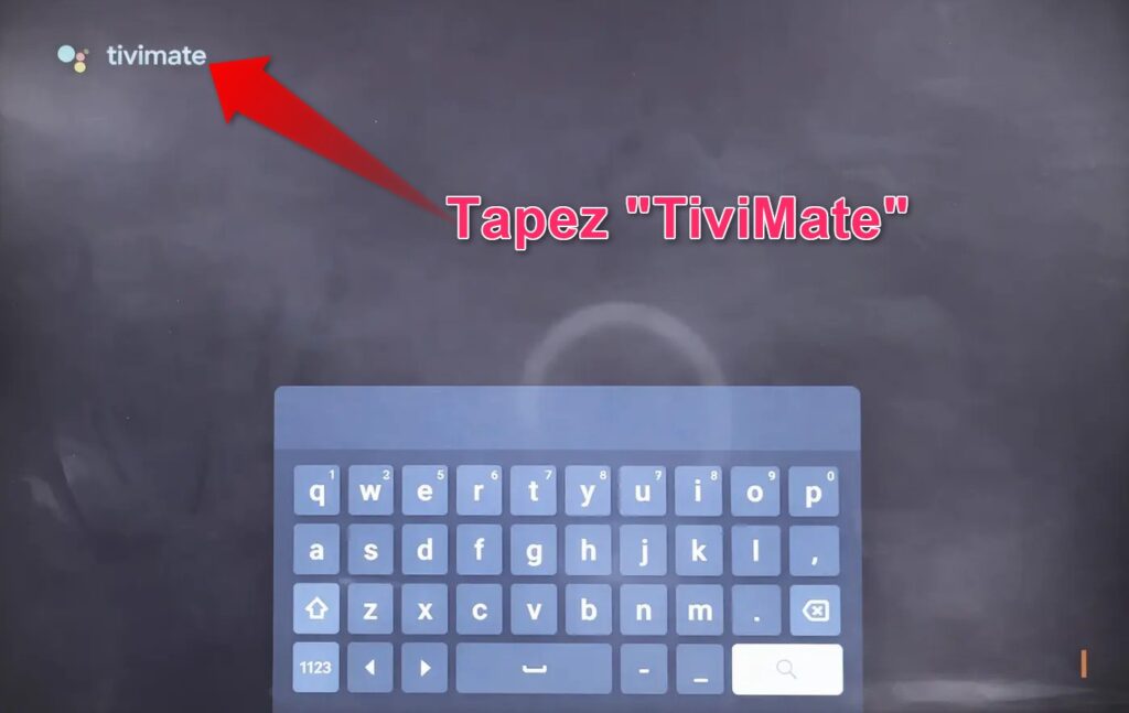 Comment installer TiviMate sur Android TV étape 3 taper TiviMate dans la recherche