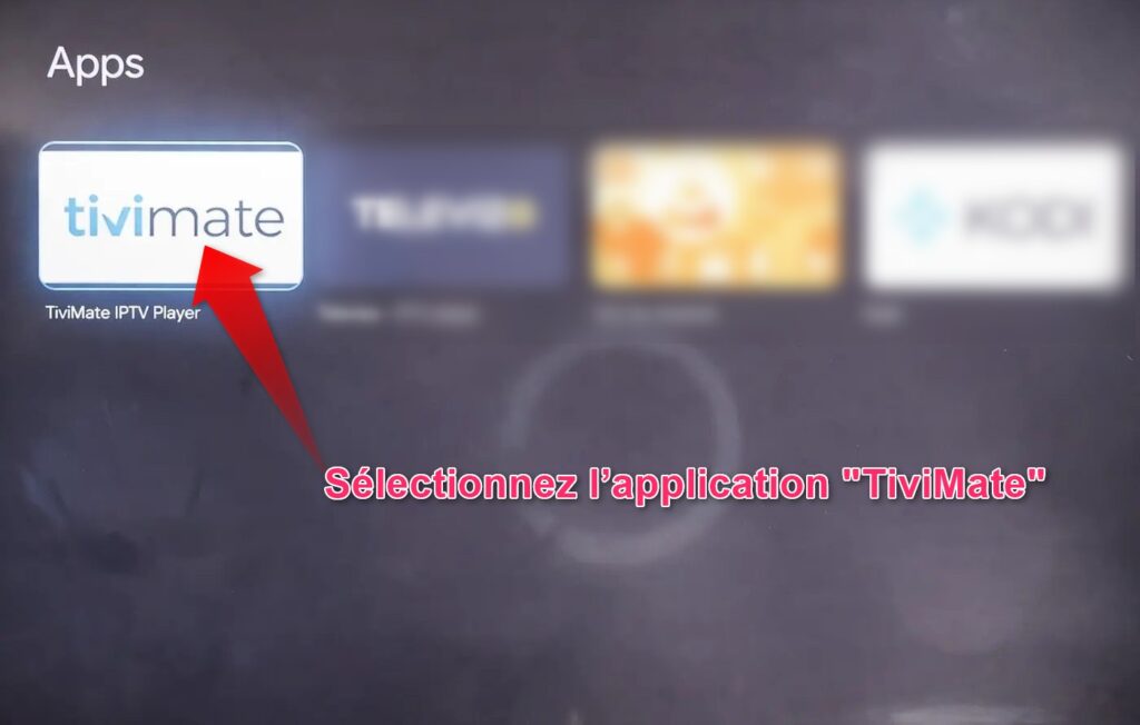 Comment installer TiviMate sur Android TV étape 4 sélectionner l’application TiviMate IPTV Player