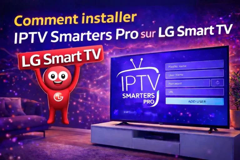 Comment installer IPTV Smarters Pro sur LG Smart TV – écran IPTV Smarters Pro sur télévision LG avec guide d’installation