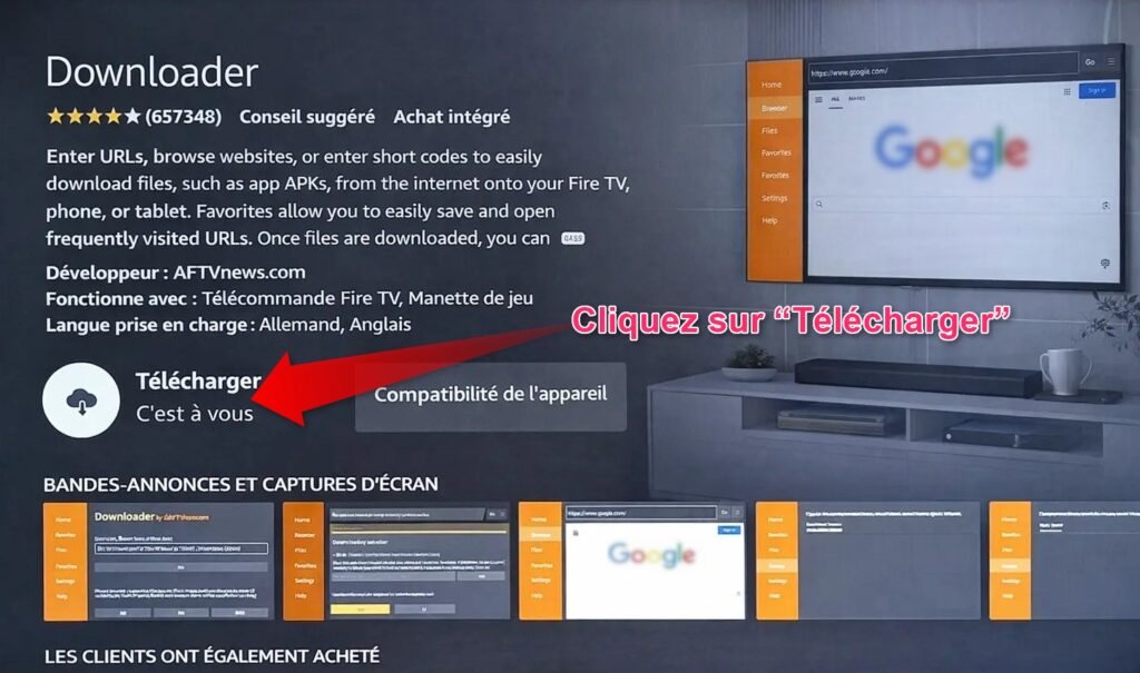 télécharger downloader sur amazon firestick