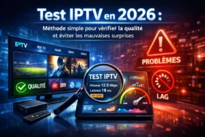 Test IPTV en 2026 pour vérifier la qualité du streaming, détecter le lag et éviter les mauvaises surprises