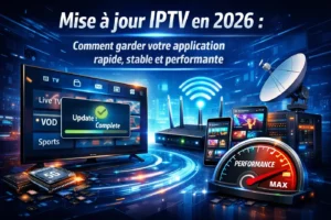 Mise à jour IPTV en 2026 pour améliorer la rapidité, la stabilité et les performances d’une application IPTV sur Smart TV