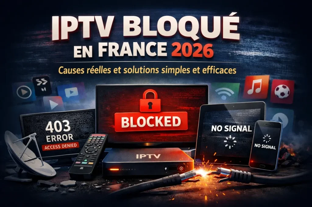 IPTV bloqué en France 2026 causes réelles et solutions simples et efficaces