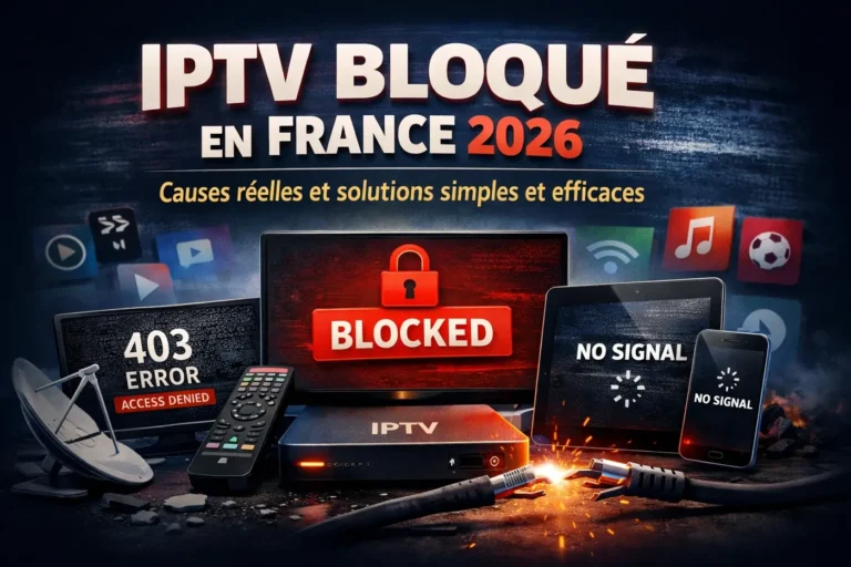 IPTV bloqué en France 2026 causes réelles et solutions simples et efficaces