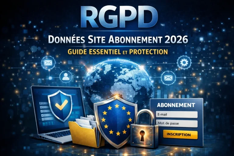 RGPD données site abonnement 2026 – guide essentiel et protection des données