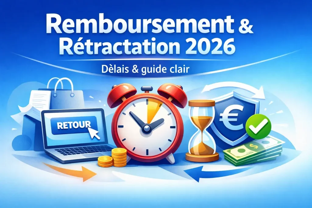 Remboursement rétractation 2026 : délais à connaître et guide clair pour les consommateurs en ligne