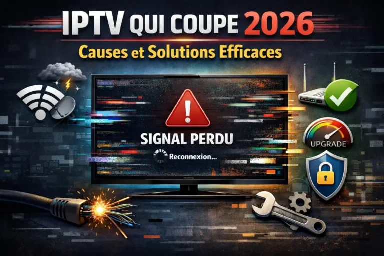 IPTV qui coupe 2026 causes et solutions efficaces pour résoudre les problèmes de signal IPTV et améliorer la stabilité du streaming