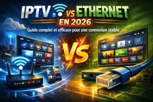 Comparaison IPTV WiFi vs Ethernet en 2026 pour une connexion stable, rapide et sans coupure
