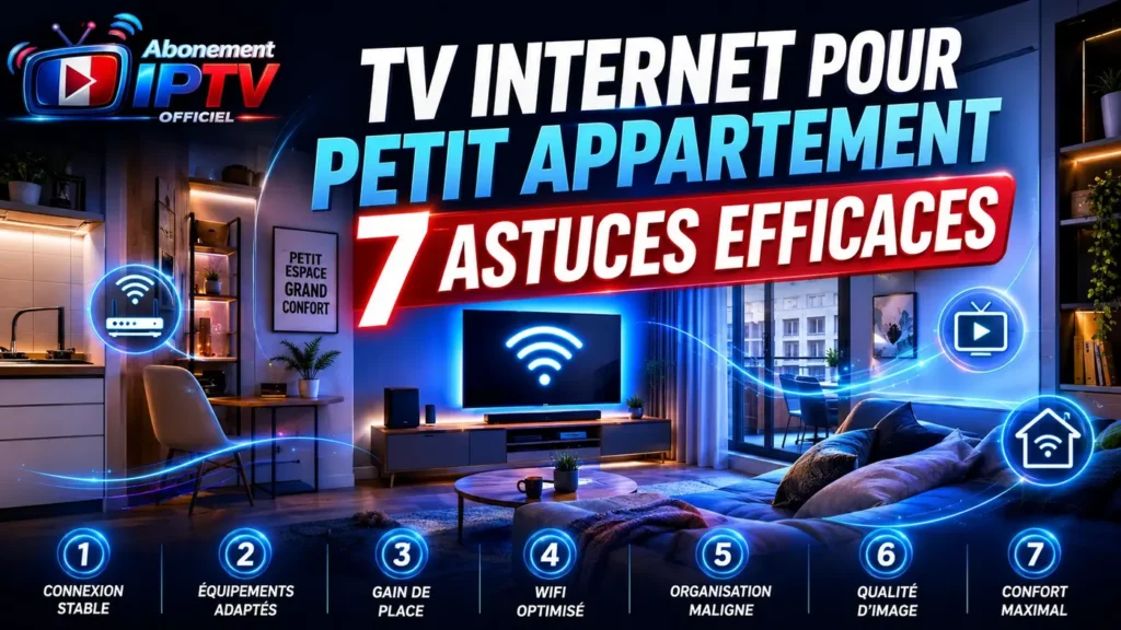 TV internet pour petit appartement avec 7 astuces efficaces pour améliorer la connexion, gagner de la place et optimiser le confort.