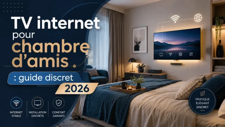 TV internet pour chambre d’amis avec installation discrète et moderne en 2026
