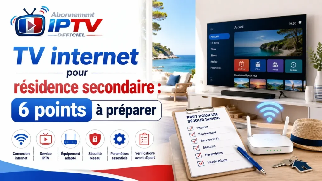 TV internet pour résidence secondaire avec 6 points à préparer pour une installation simple, stable et confortable